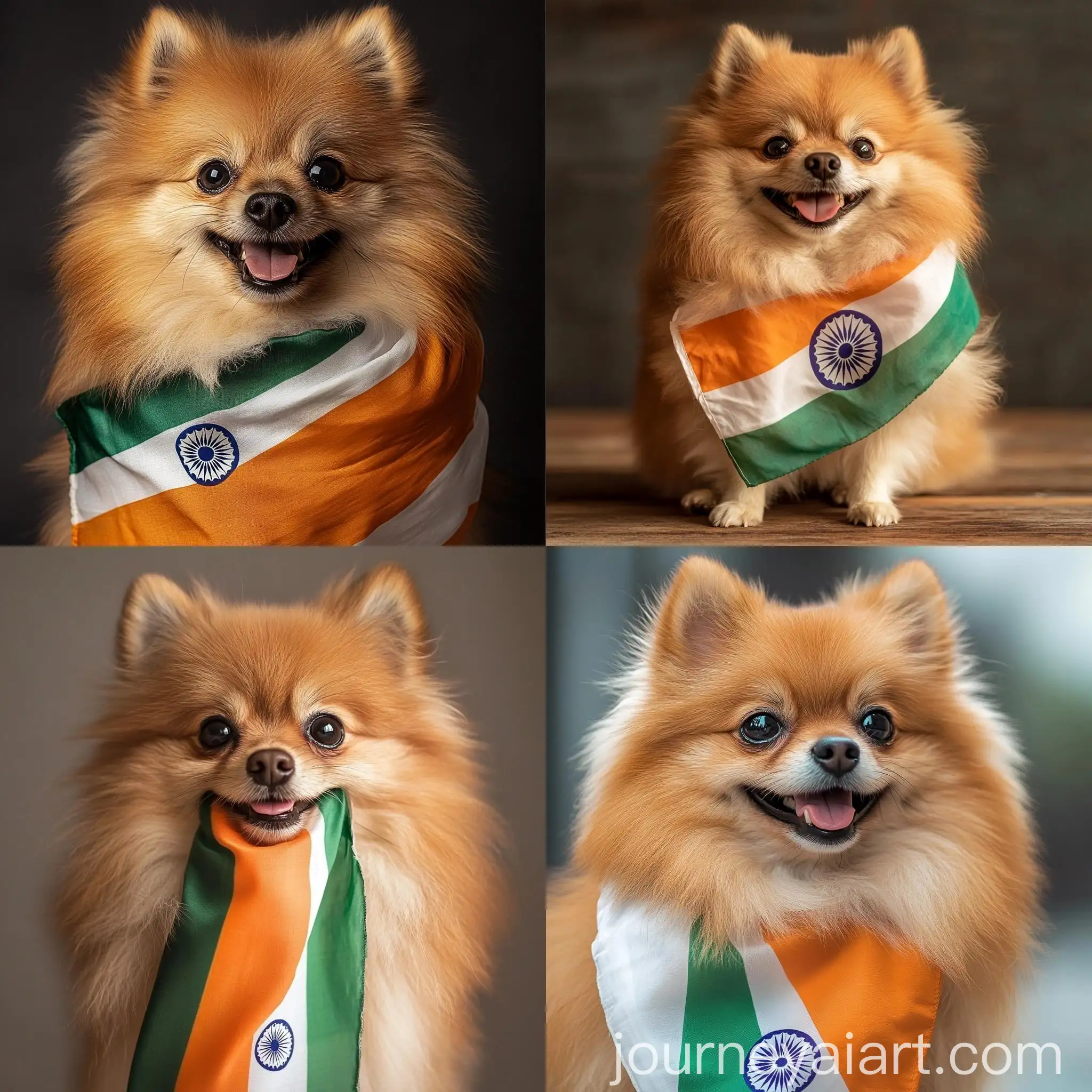 Proud-Pomeranian-with-Indian-Flag