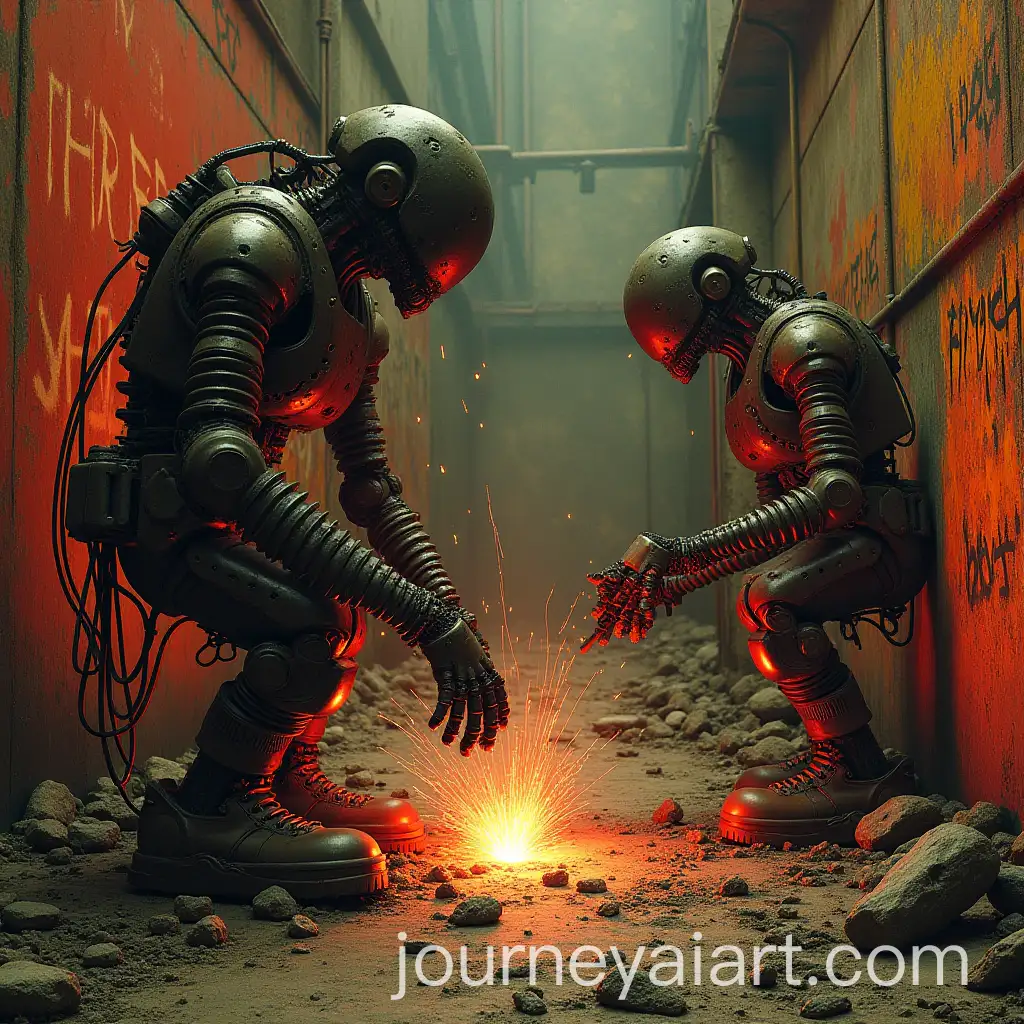 Dystopian-Industrial-Music-Poster-with-MutAI-Image-Prompt-Expansionant-Robots-and-Anarchist-Graffiti