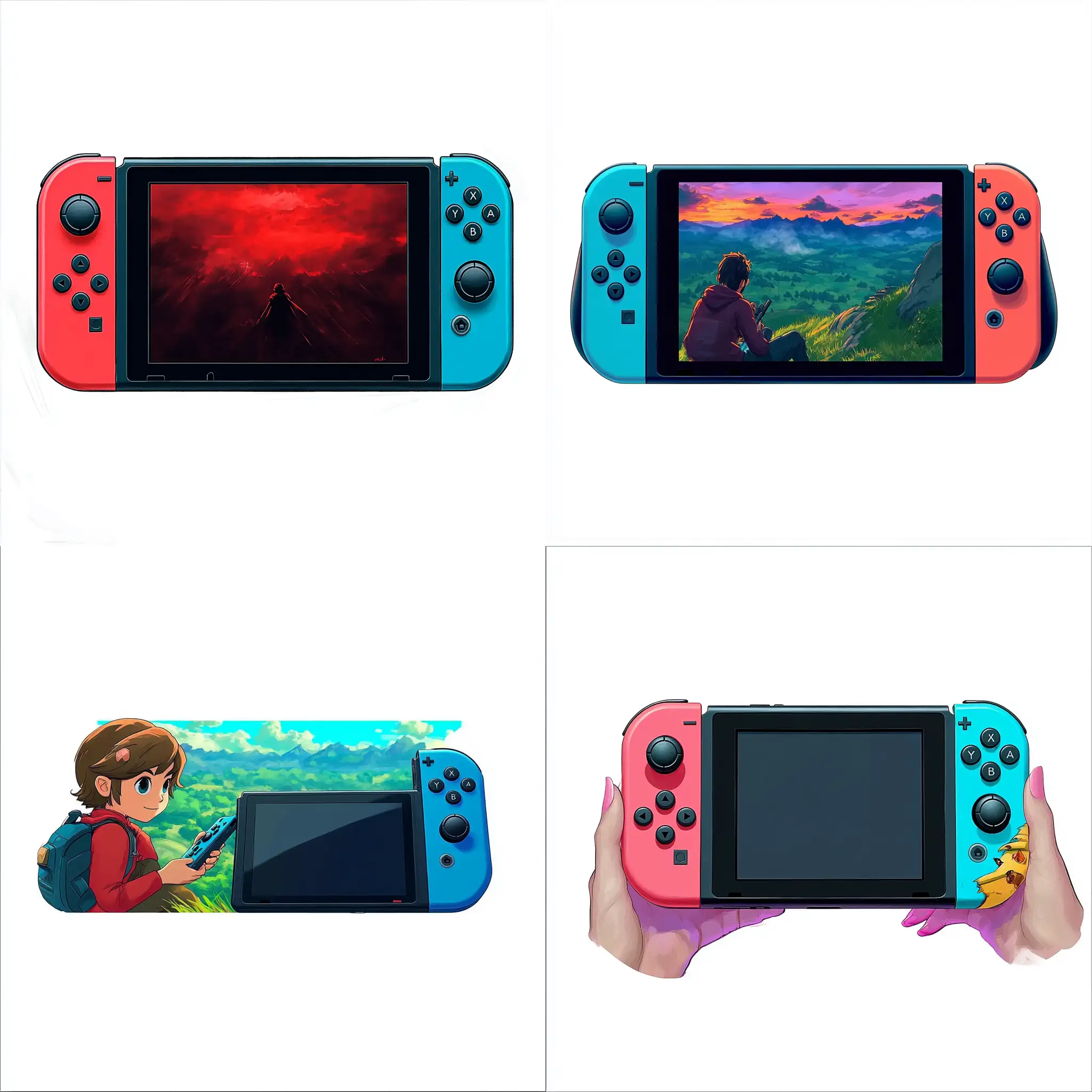 Nintendo-Switch-Illustration-with-Classic-Artstyle
