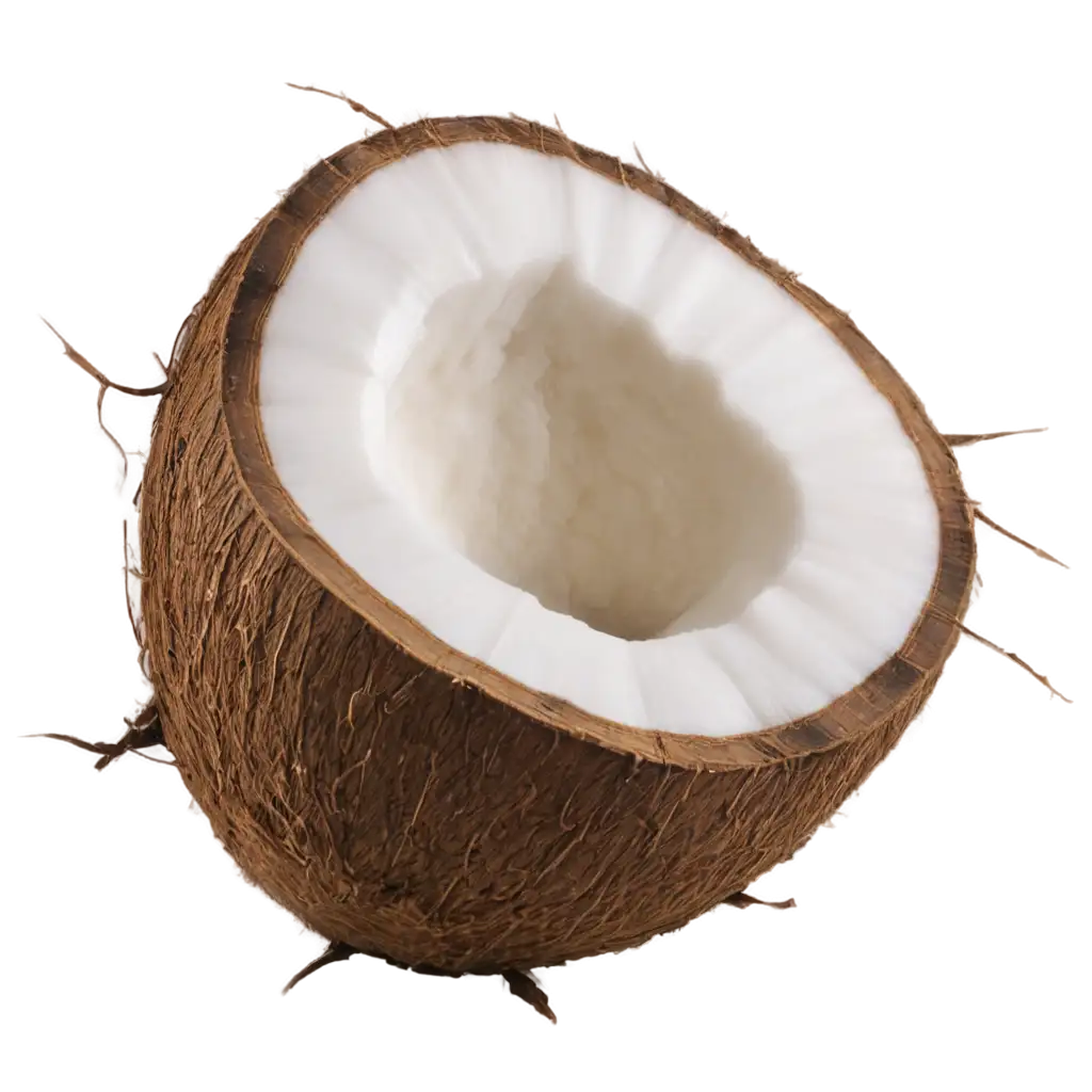 Half-a-Coconut-PNG-Image-Fresh-and-Natural-Illustration