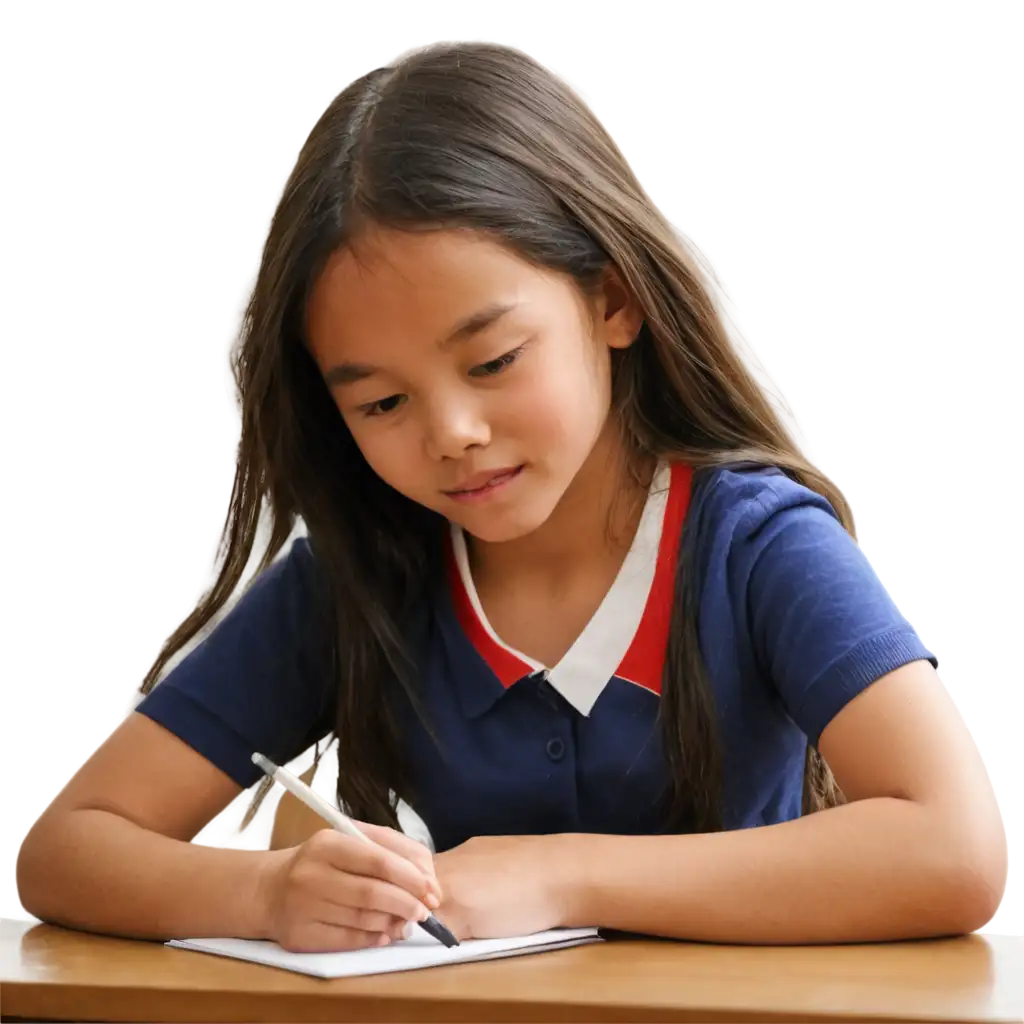 Primary-School-Student-Doing-Homework-PNG-HighQuality-Image-for-Educational-Use