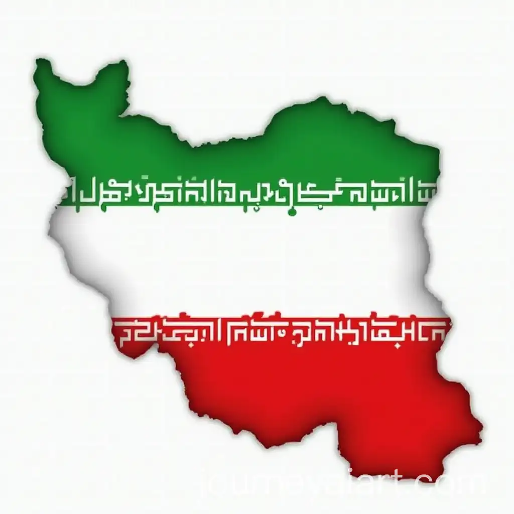 Colorful-Representation-of-Irans-Map-in-Green-White-and-Red