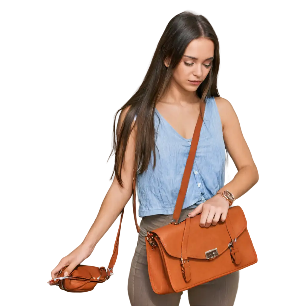 HighQuality-PNG-Image-of-a-Girl-Measuring-a-Handbag-for-Fashion-and-Design-Use