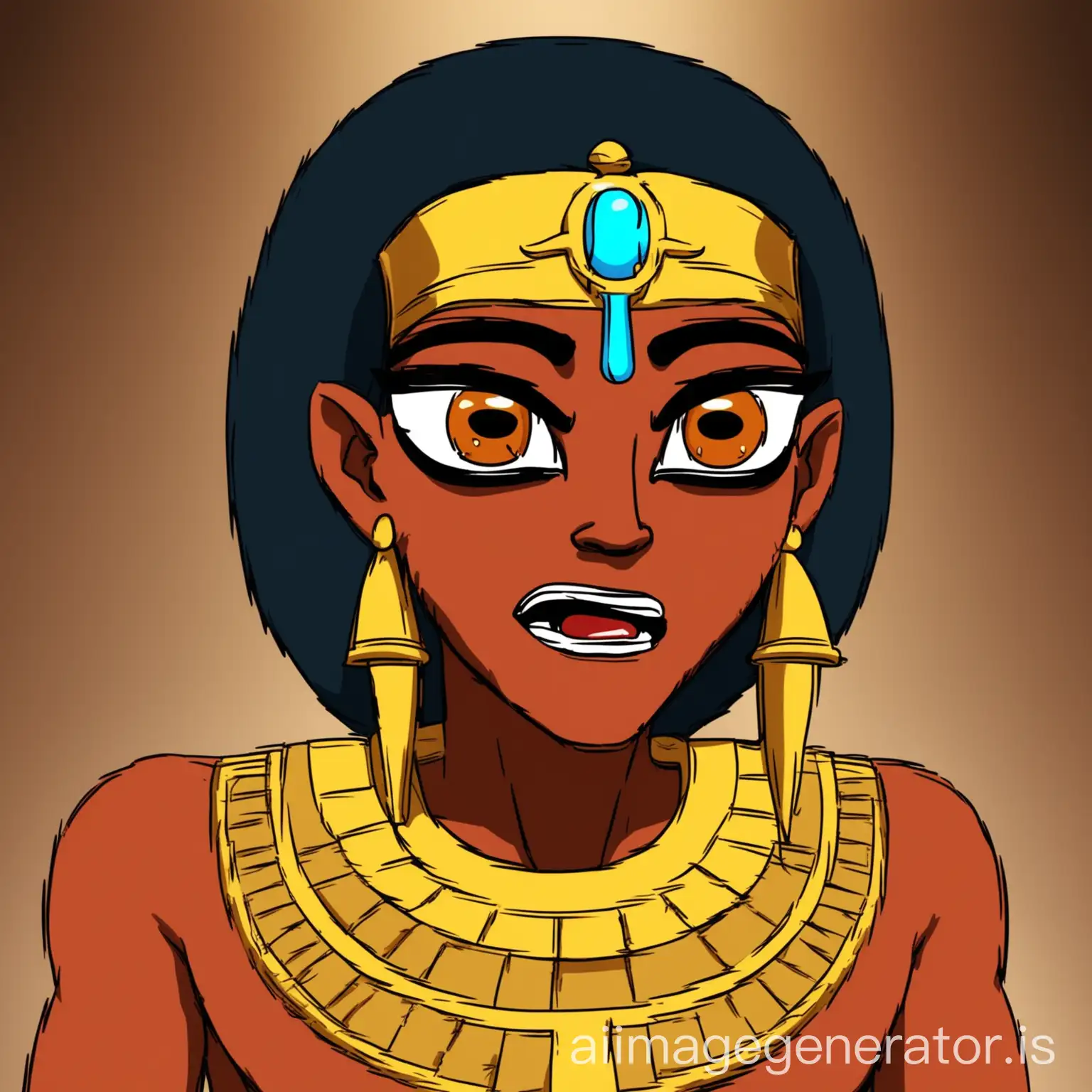 Cartoon-Depiction-of-Egyptian-God-Thoth-with-Simple-Animation-Style