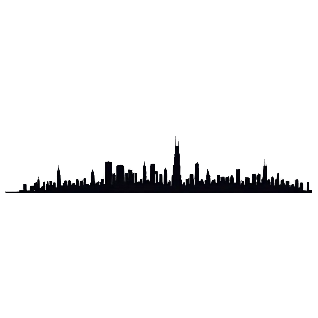 Chicago skyline silhouette
