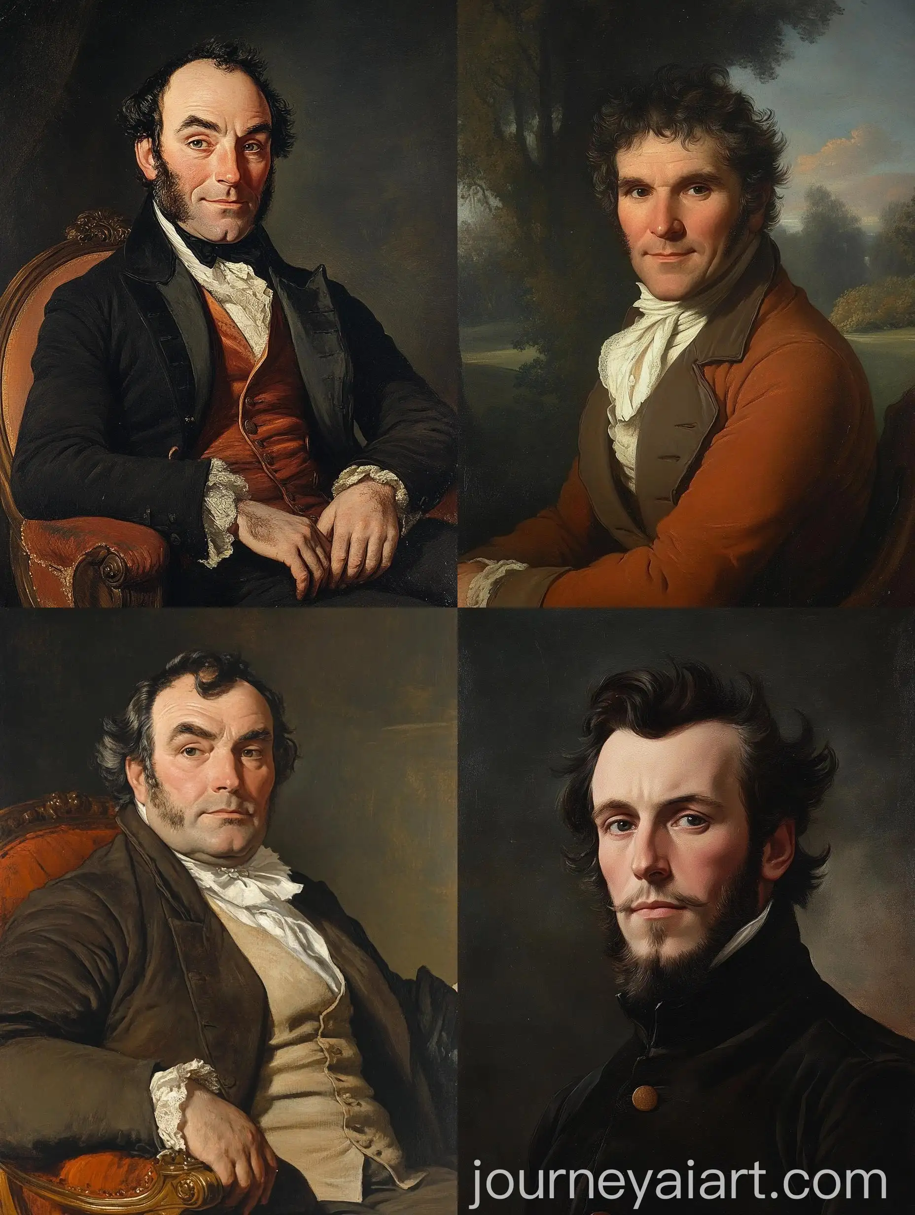 Portrait-of-a-50YearOld-Man-with-Large-Sideburns-in-Regency-Style-Clothing