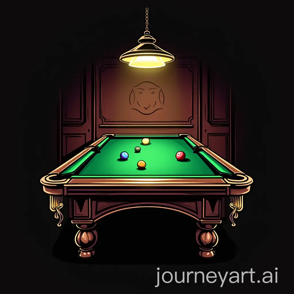 Billiard-Hall-Logo-Featuring-Gin-Theme