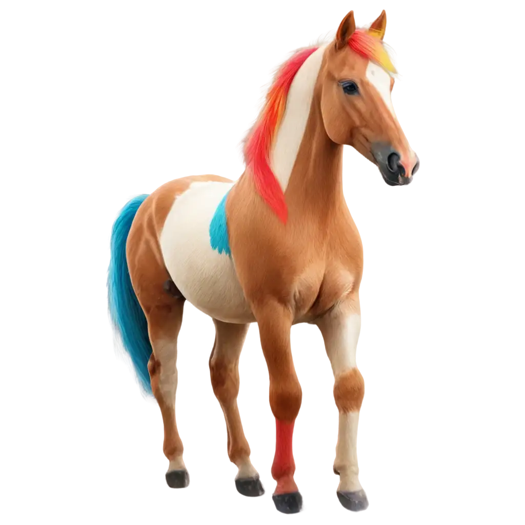 Create-a-Stunning-PNG-Image-of-a-Cute-Colorful-Horse-for-Online-Engagement