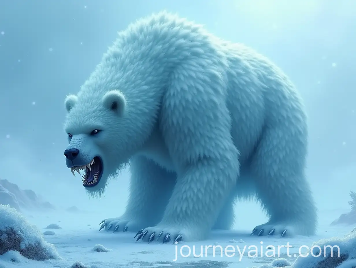 Ice-Demon-with-Pale-Blue-Fur-and-Frosty-Trail