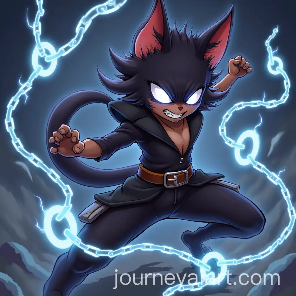Aggressive-Anime-Character-in-Battle-Pose-with-Glowing-Eyes-and-Lightning-Effects