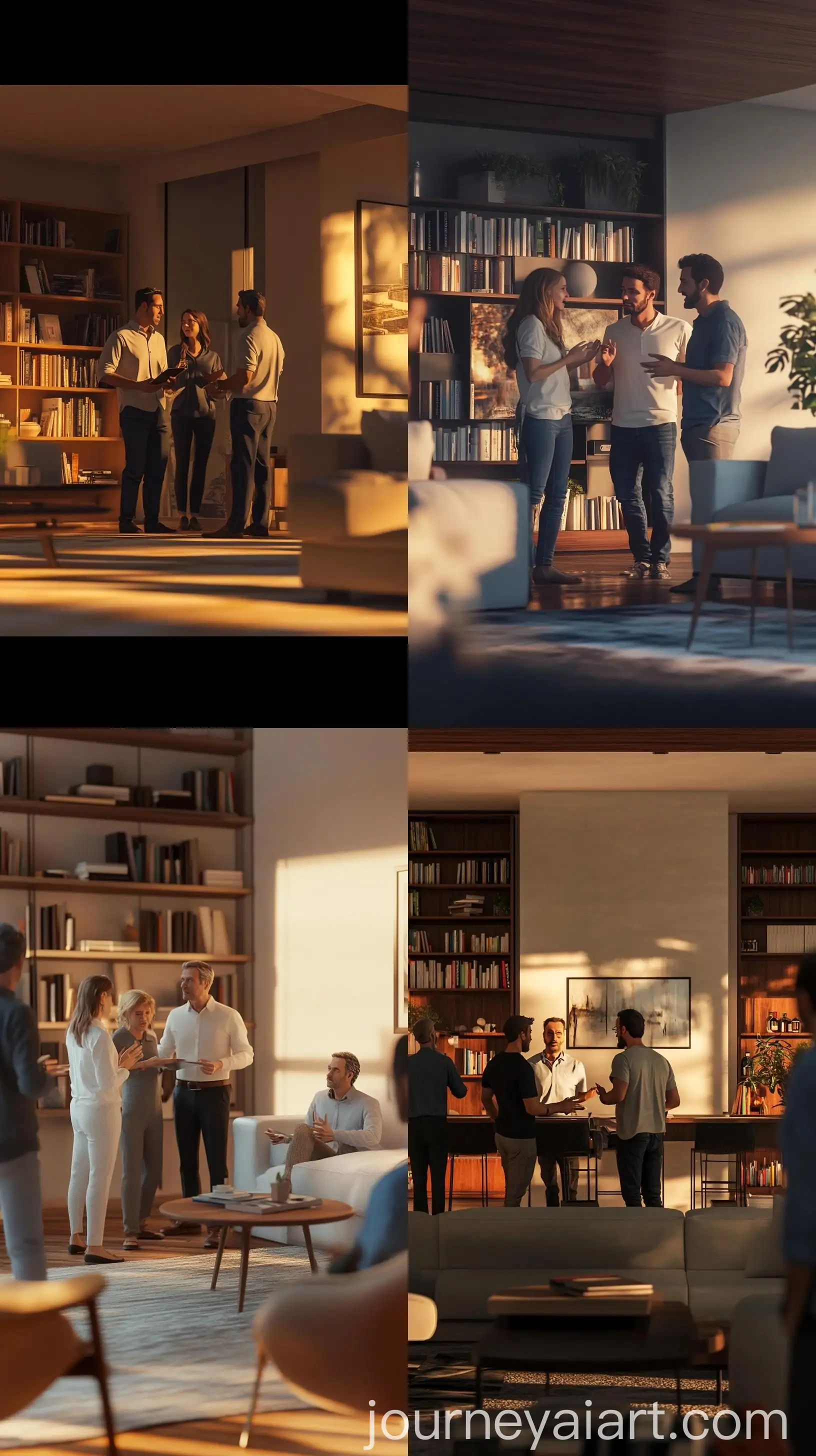 Group-Discussion-in-Modern-Living-Room-with-Varied-Expressions