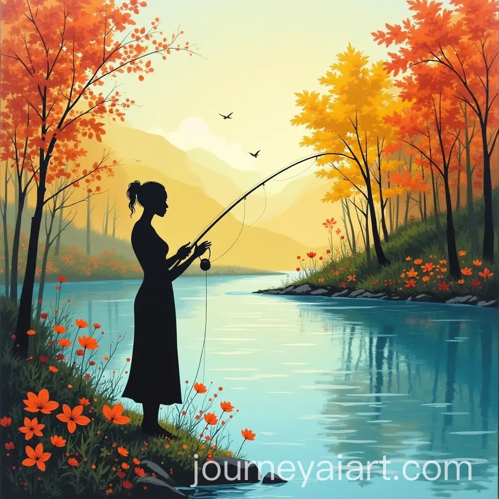 Abstract-Women-Fishing-in-the-River