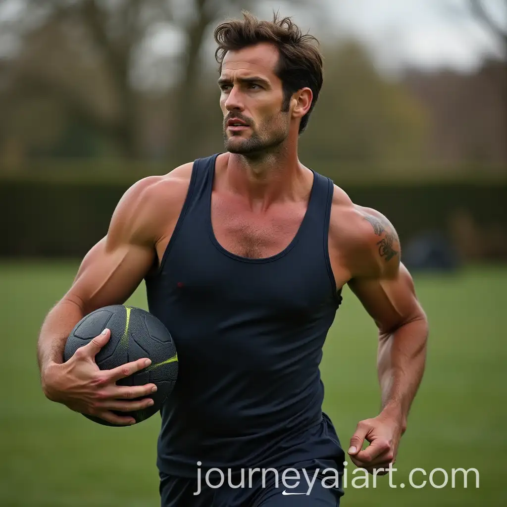 Henry-Cavill-Performing-Sport-in-the-Yard-Stylish-Portrait