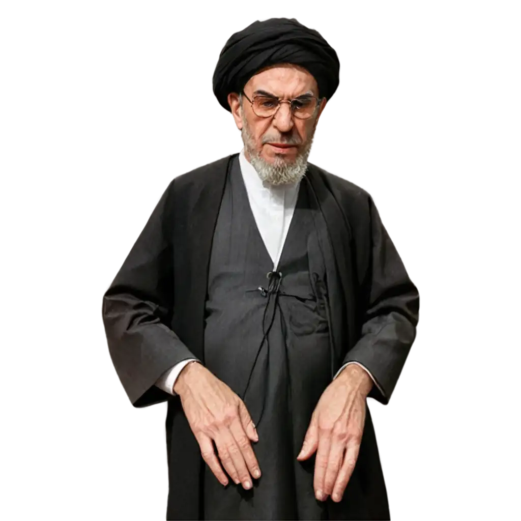 Ali Khamenei having serious face