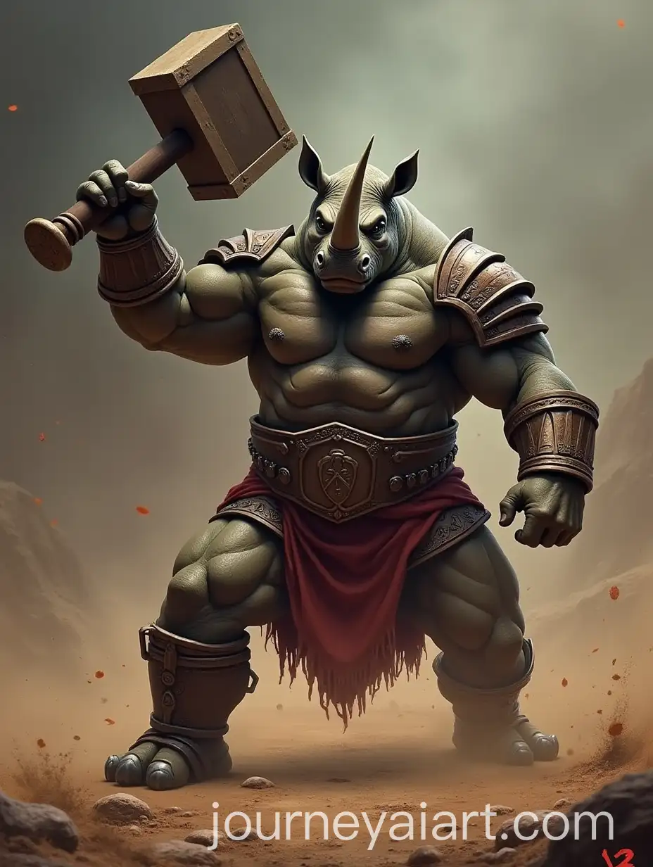 RhAI-Image-Prompt-Expansionino-Gladiator-with-a-Hammer-Ready-for-a-Death-Match