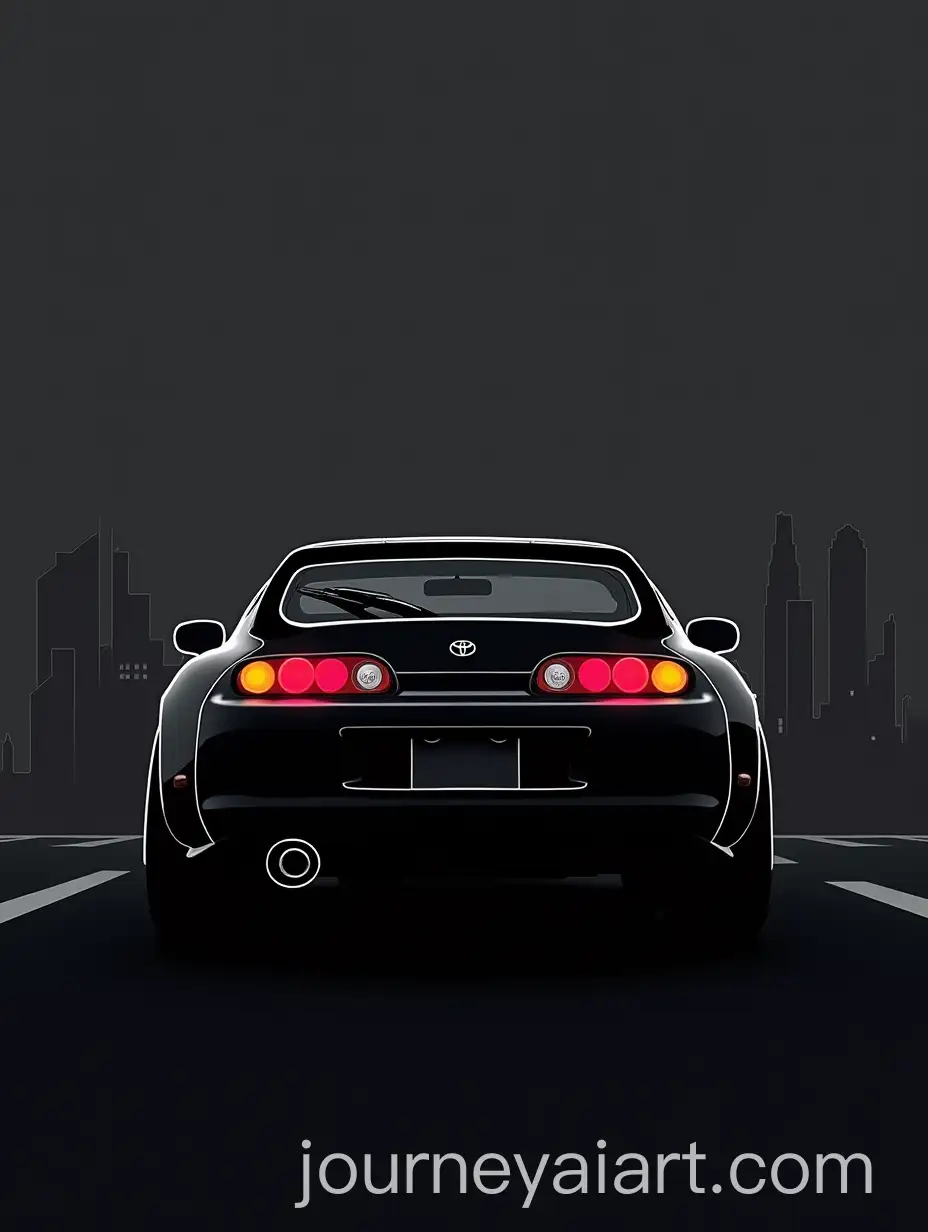 Minimalist-Toyota-Supra-MK4-with-Urban-Skyline