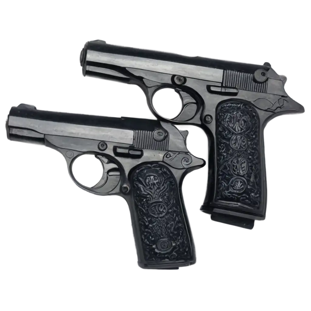 Crosswise-Pistols-PNG-Image-HighQuality-Clarity-for-Digital-and-Print-Designs