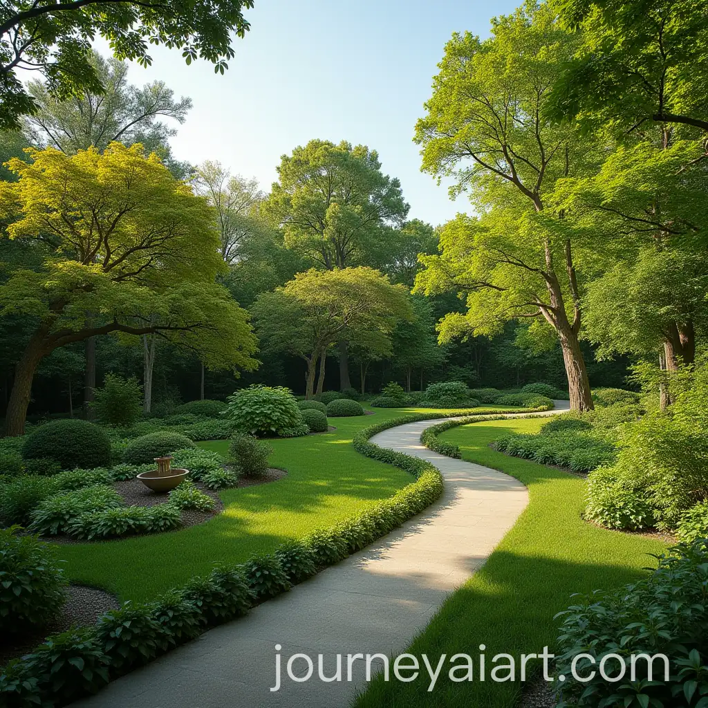 BeautifulAI-Image-Prompt-Expansion-Garden-with-Prunus-and-Ginkgo-Biloba-Trees-in-Full-Bloom