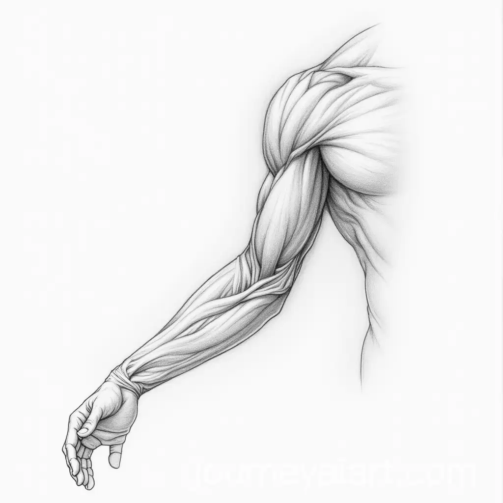 Detailed-Pencil-Sketch-of-Human-Arm-Musculature