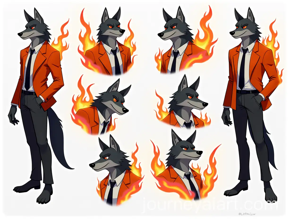 Dynamic-Wolf-Character-in-Orange-Suit-with-Expressive-Emotions-and-Flames