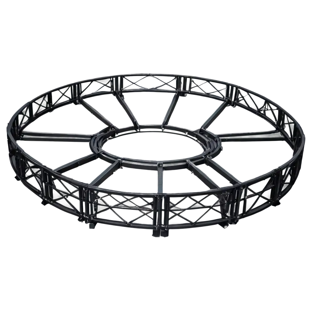 Stylish-Round-Black-Truss-System-PNG-HighQuality-Structural-Design-Image