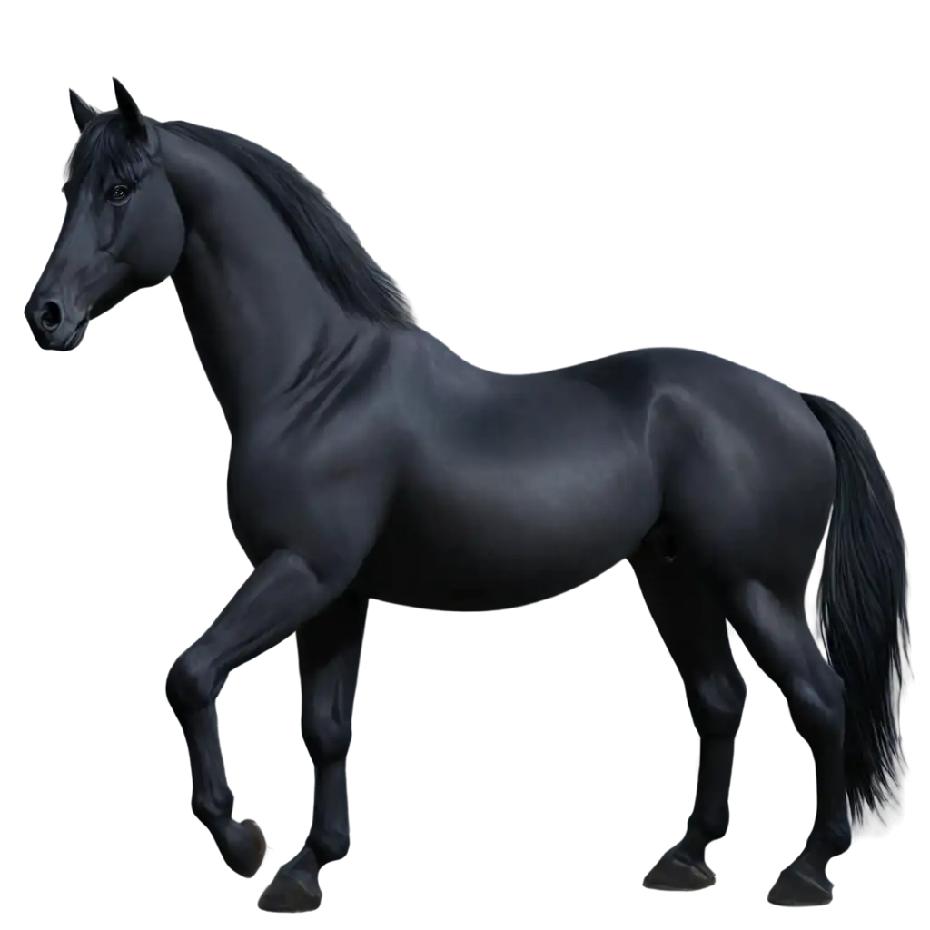 Black-Horse-PNG-Image-Majestic-Equine-Illustration-for-Digital-Art