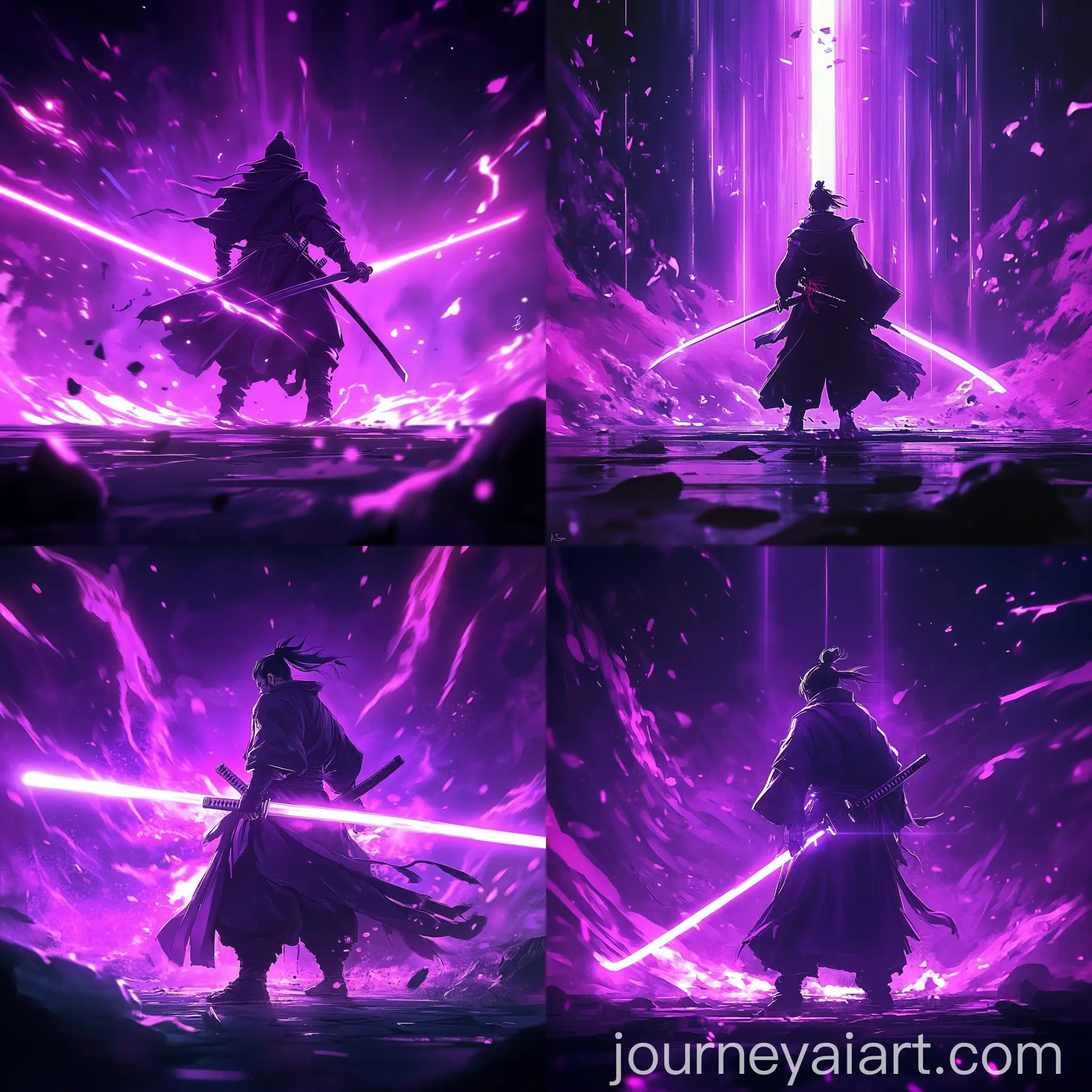 Neon-Samurai-Samurai-Jedi-Holding-Lightsabre