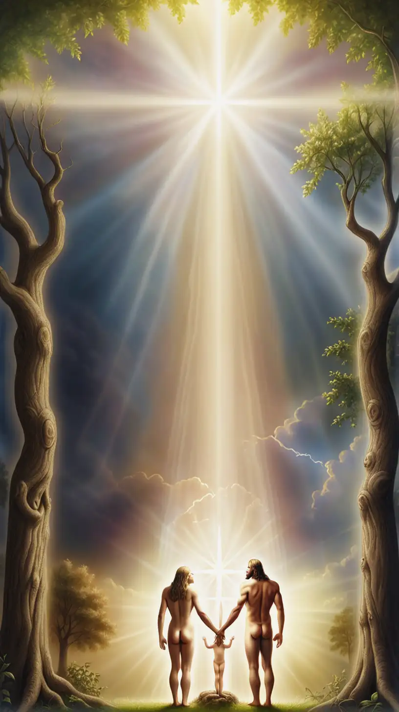 Divine Light Bestowing Forgiveness on Adam and Eve