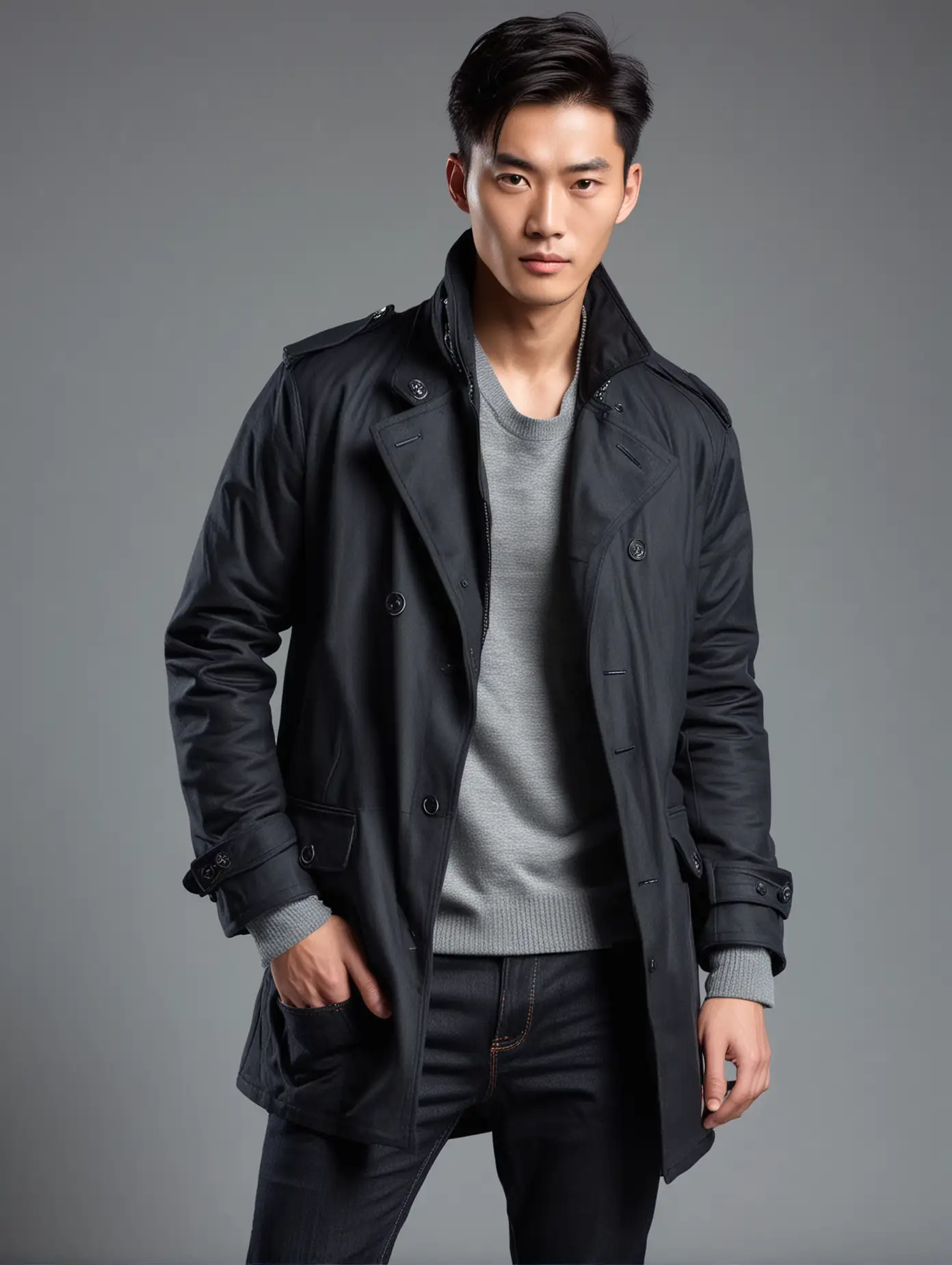 Stylish-Chinese-Male-Model-in-Elegant-Outwear-Portrait