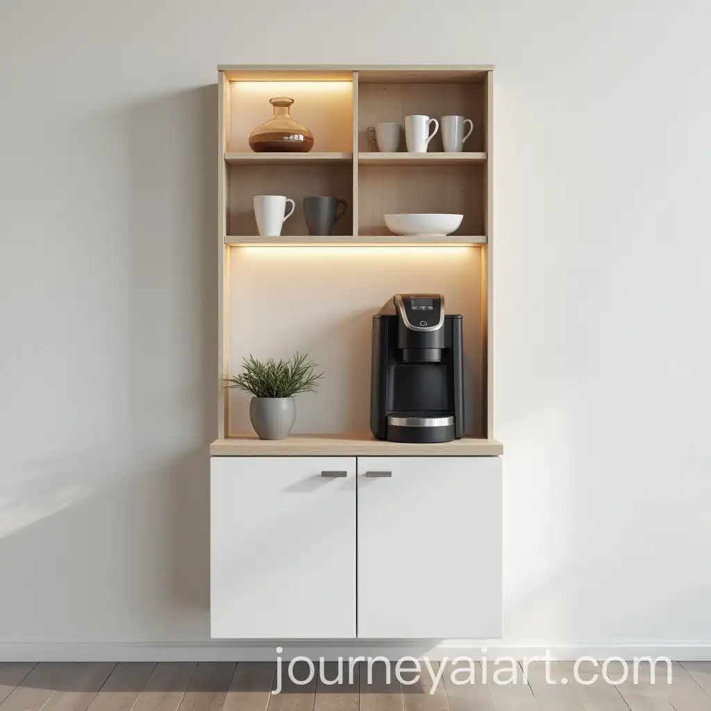 Sleek-SpaceEAI-Art-Prompt-Expansionfficient-SelfMounted-Shelf-for-Coffee-Machine-and-Accessories