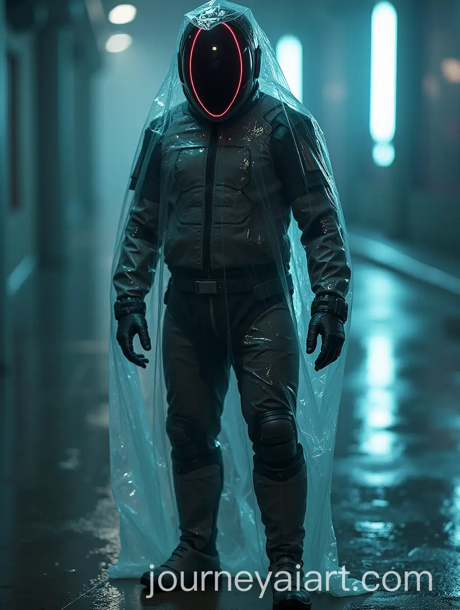 Emergency-Medical-Technician-in-TronInspired-Uniform-Inside-Plastic-Body-Bag