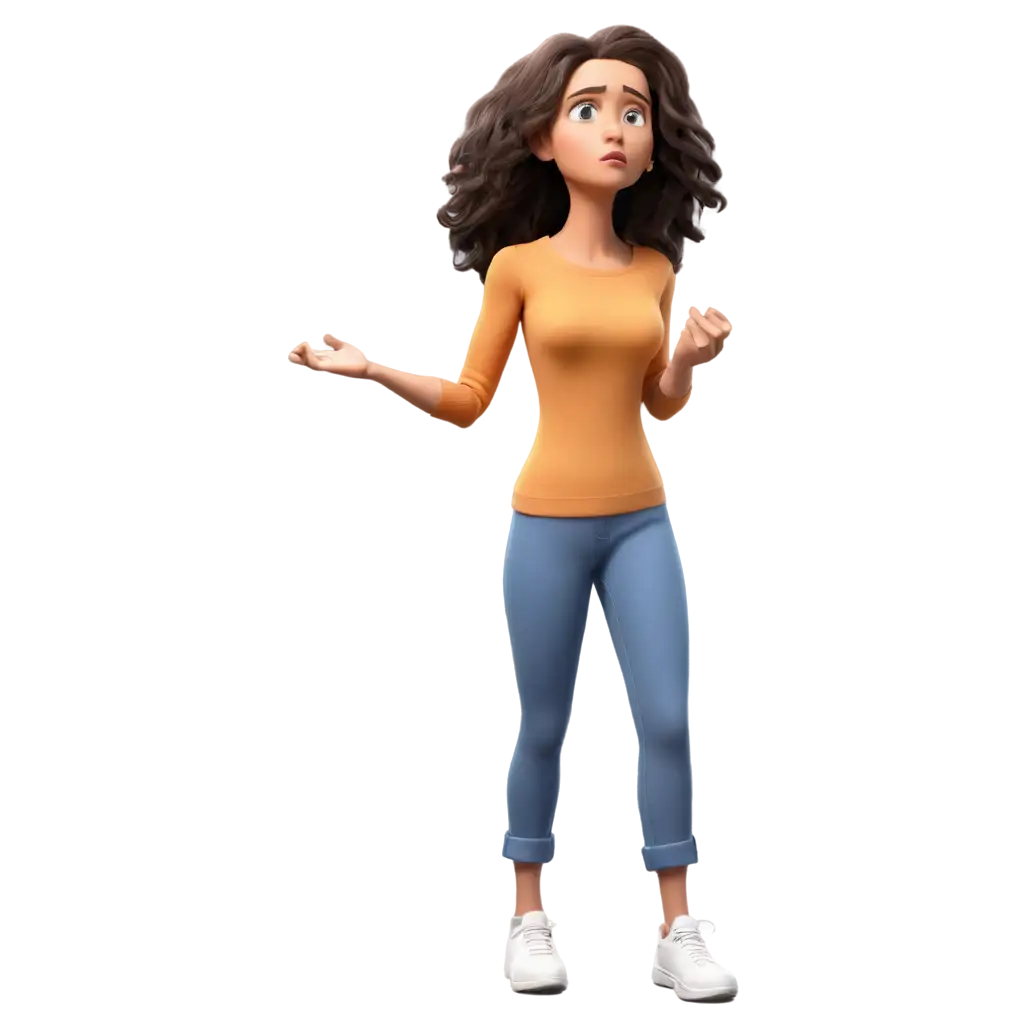 3D-Animated-PNG-of-a-Worried-and-Stressed-Woman-HighQuality-Image-for-Diverse-Applications