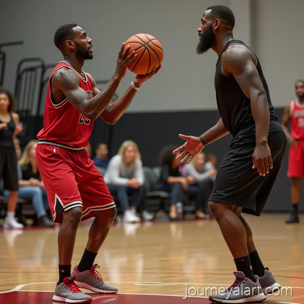 LeBron-James-Teaching-Angel-ReeseLebron-James-teaching-layup-How-to-Make-a-Layup