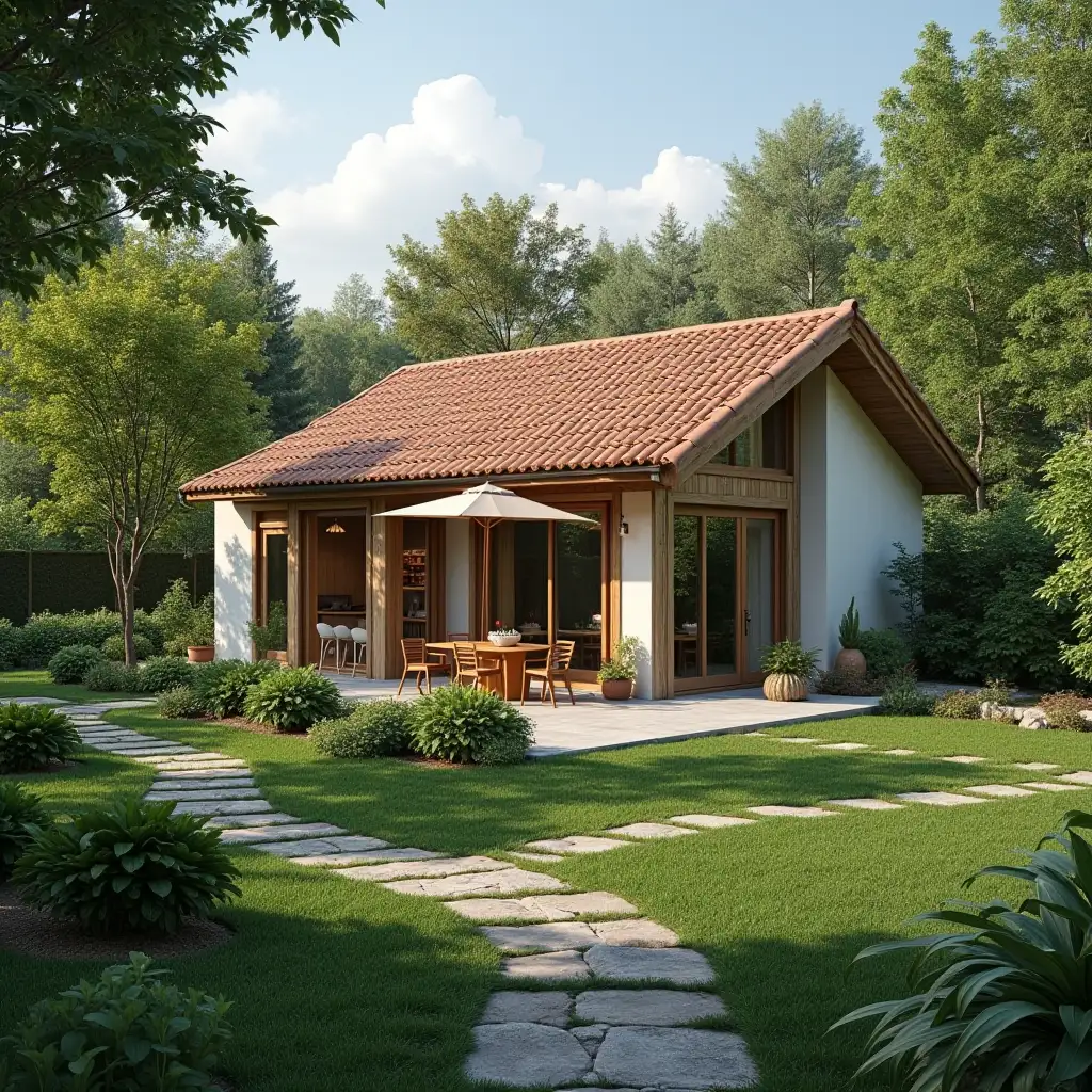 Nice small garden villa