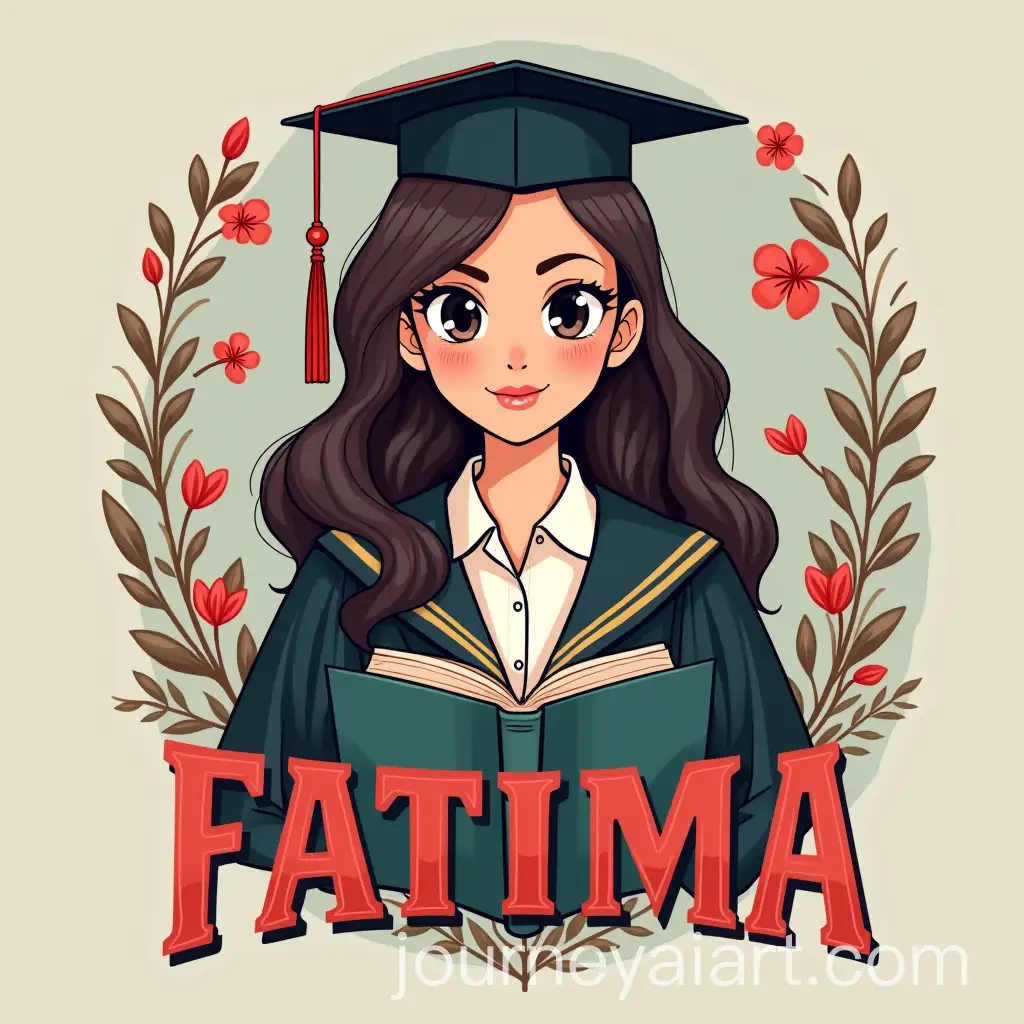 Young-Law-Graduate-with-FATIMA-Typography-Design