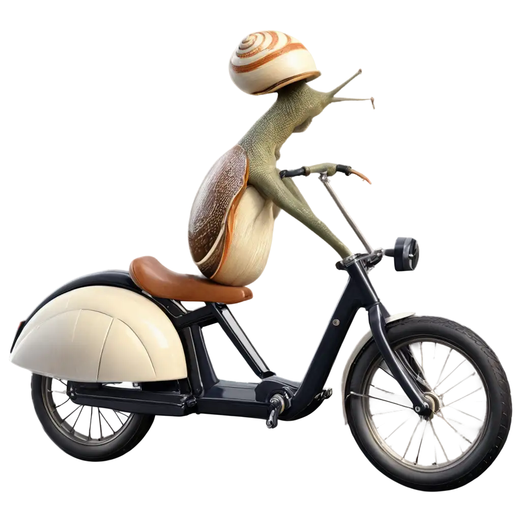 Realistic-Snail-Riding-Cruiser-Bike-PNG-Quirky-Illustration-for-Creative-Projects