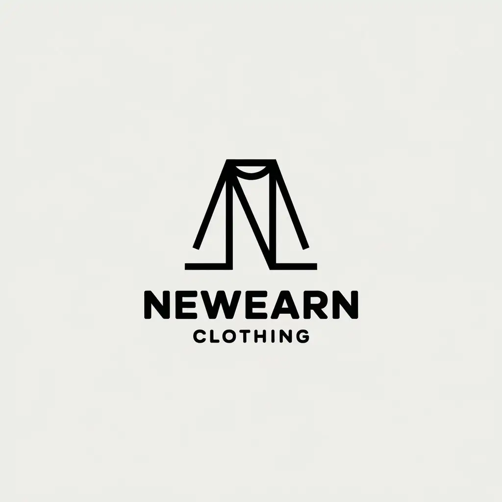 LOGO Design for Newearn Clothing Natural Fibres Streetwear with Minimalist Style