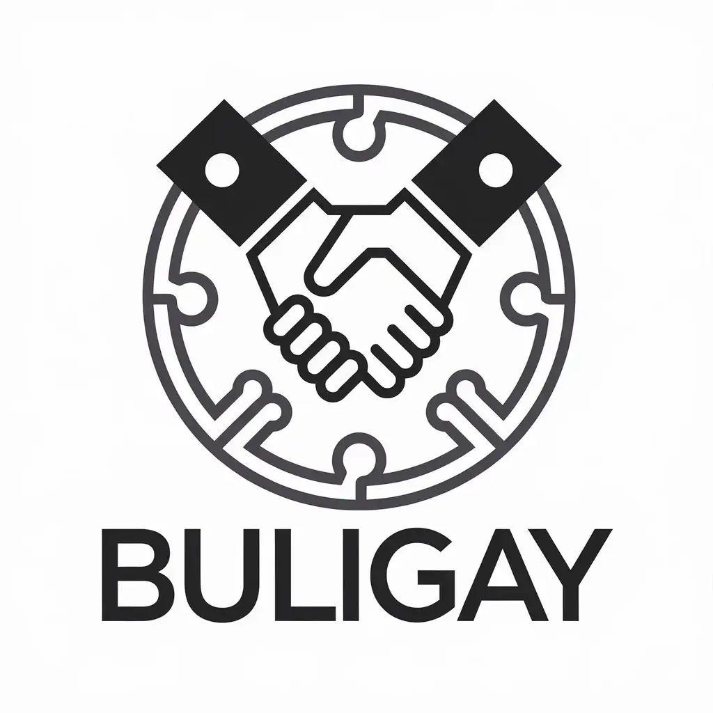 LOGO Design for BULIGAY Hands Holding Each Other with Modern Style for Finance Industry