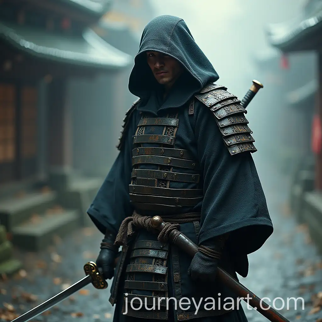 Mysterious-Samurai-in-Kimono-Holding-Sword