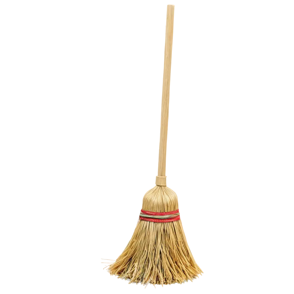 HighQuality-PNG-Image-of-a-Broom-with-Straw-for-Versatile-Use