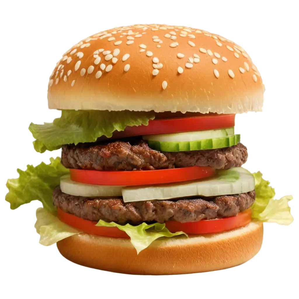 Delicious-Burger-PNG-with-Patty-Onion-Tomato-Cabbage-Dill-and-Cucumber-for-HighQuality-Visuals