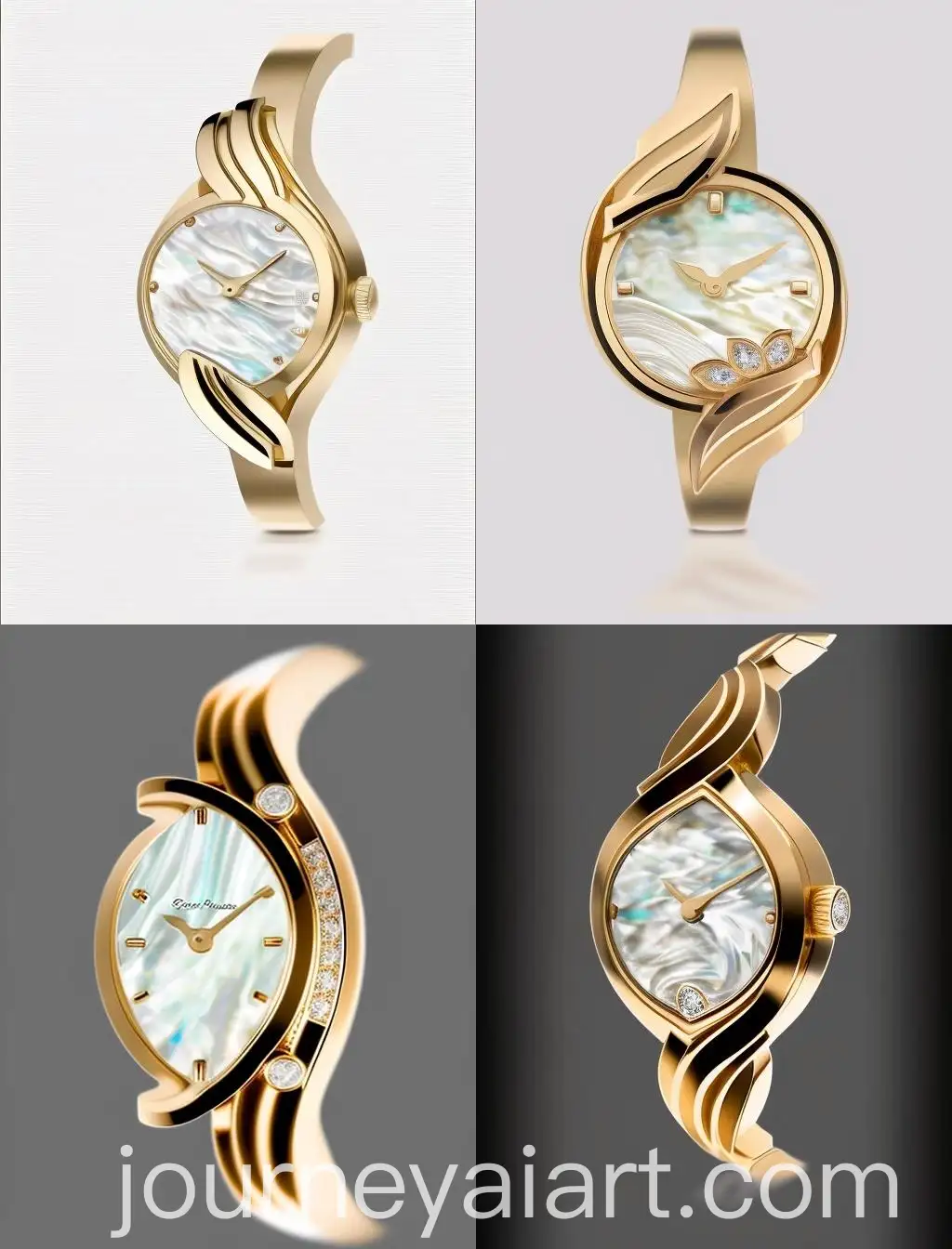 Elegant-Ladies-Gold-Watch-with-Mother-of-Pearl-Dial