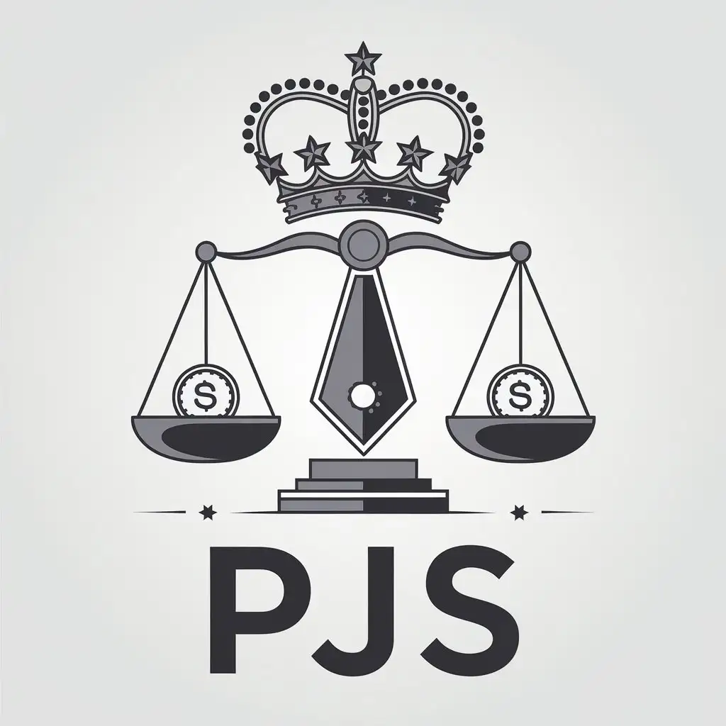 LOGO Design for PJS Elegant Premium Colors with Clear Background for a Political Party