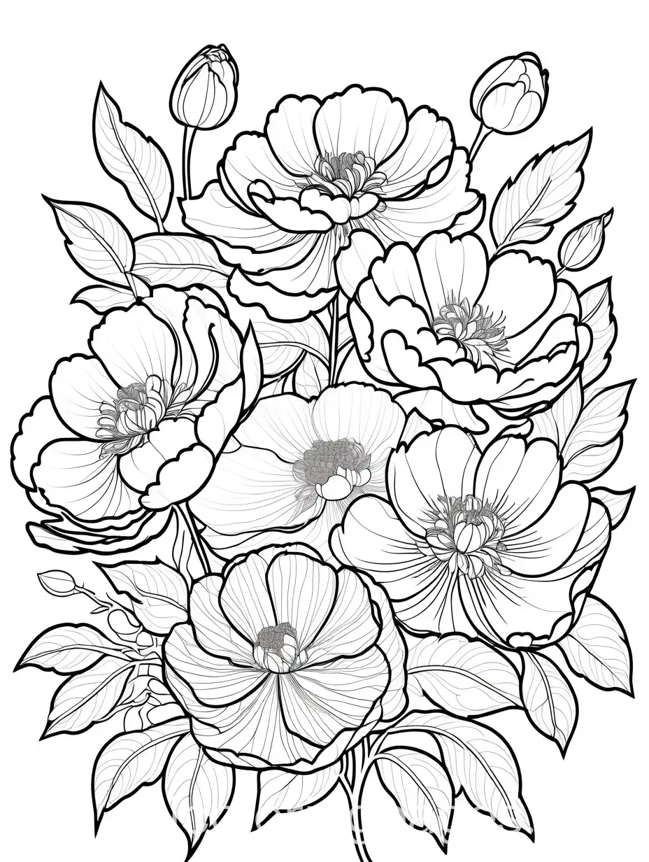 Peony-Flower-Coloring-Page-with-Layered-Petals