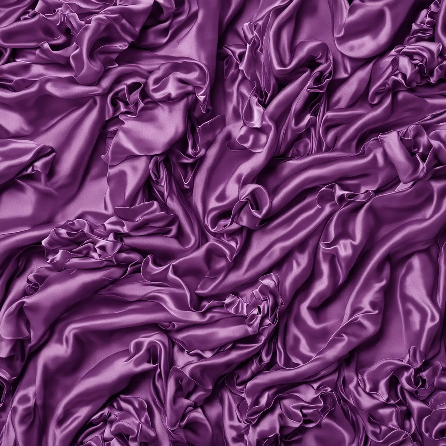 Elegant Purple Ruffled Silk Background