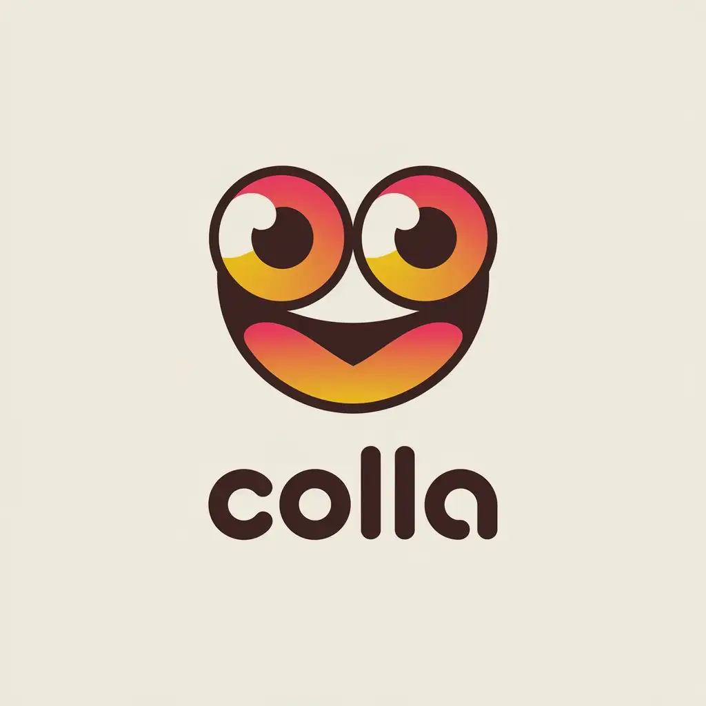 a vector logo design,with the text "colla", main symbol:optimistic,Moderate,clear background