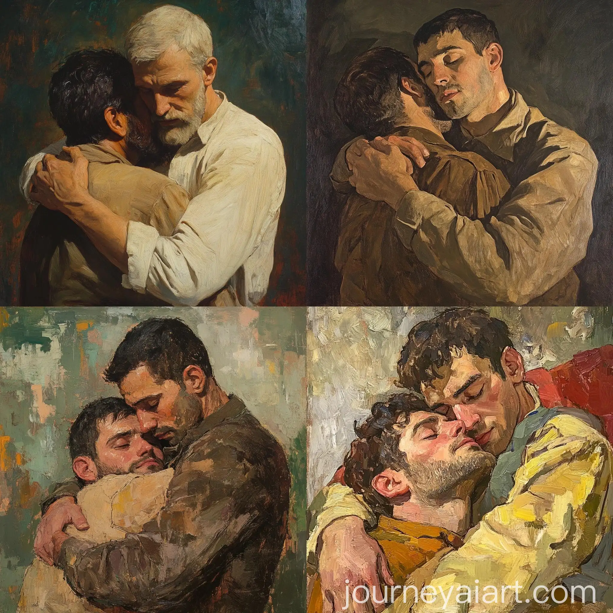 Leonid-Agutin-Holding-a-Man-in-His-Arms-Portrait