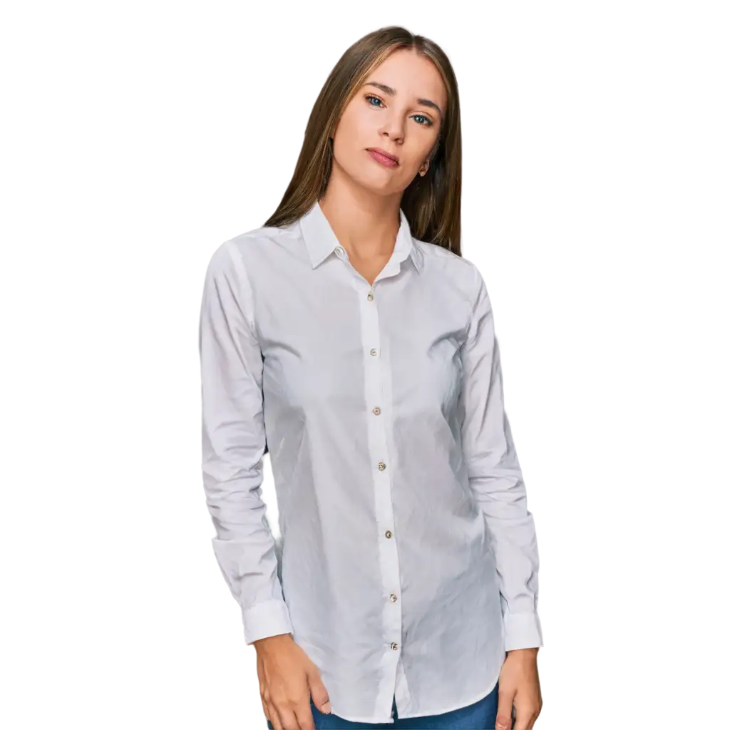 HighQuality-White-Womens-Shirt-PNG-for-Versatile-Design-Applications