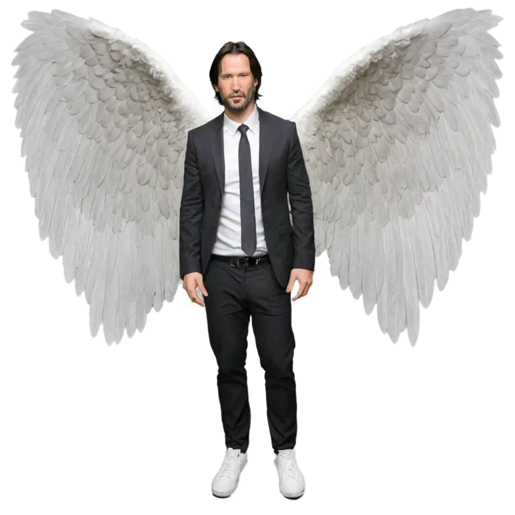 Keanu Reeves as an angel