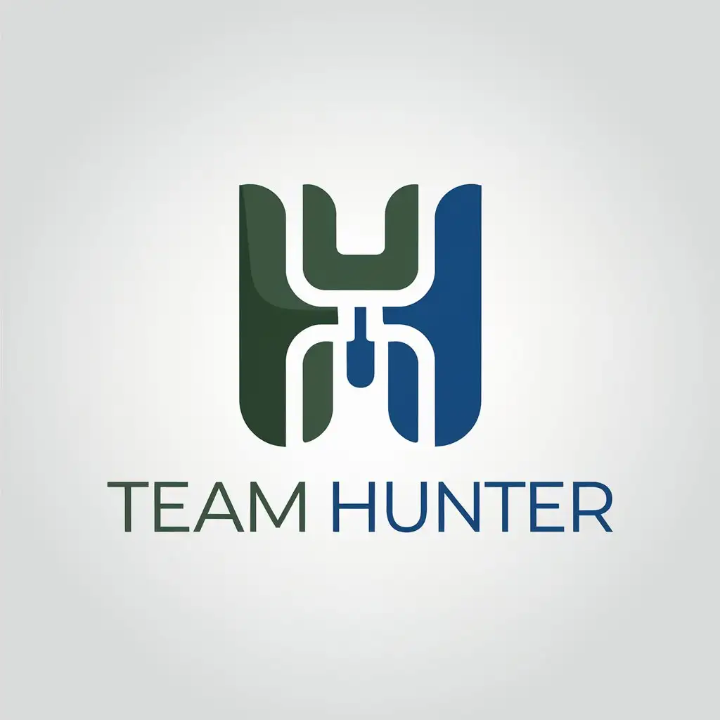 LOGO Design for TEAM HUNTER Modern and Sleek with Hunter Green Royal Blue for Professional Cleaning Business